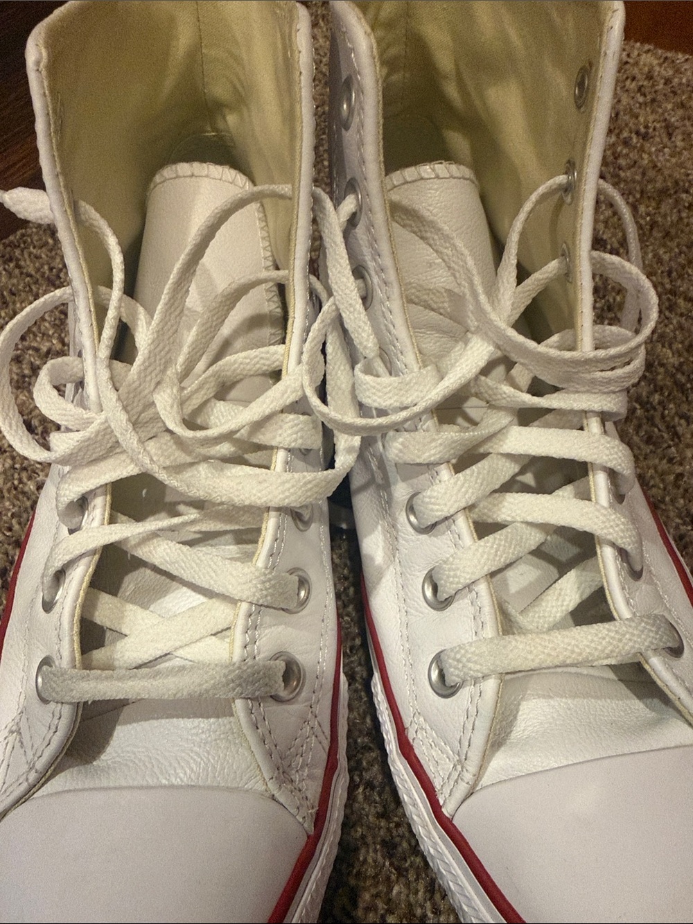 Leather high top Converse Men’s 9 - Picture 3 of 5